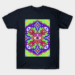 Trippy Hippie Groovy Pattern for iPhone or stickers design T-Shirt